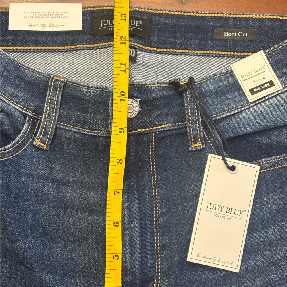NWT Judy Blue Dark Wash Boot Cut Jeans - Picture 8 of 9